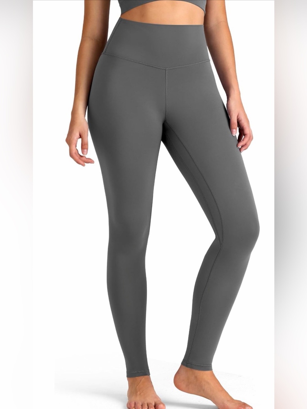 High-Rise Charcoal Gray Sculpting Leggings